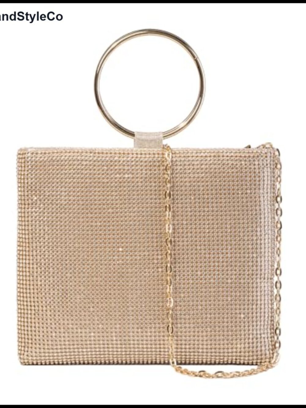 Women's PU Evening Clutch Crossbody Bag Sparkling Rhinestone Party Prom Wedding